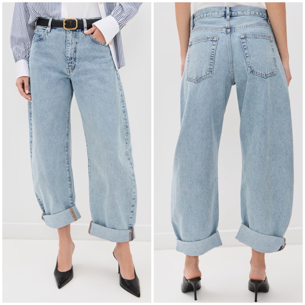 FRAME The Bubble Barrel Jeans in Outlaw SZ 28 - Picture 2 of 7